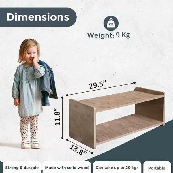 818rAvRjC5L._SX679_ WonderVed Montessori Shelf for Kids 2 Tier