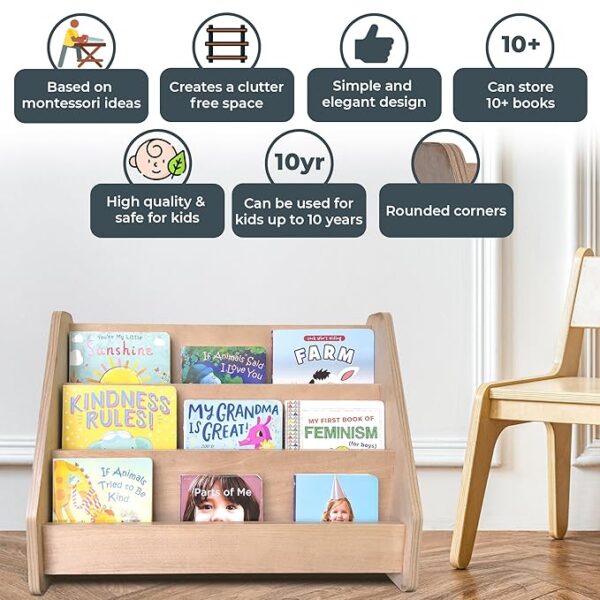 81ANMRqdDwL._SX679_ WonderVed Montessori Book Shelf for Kids Room
