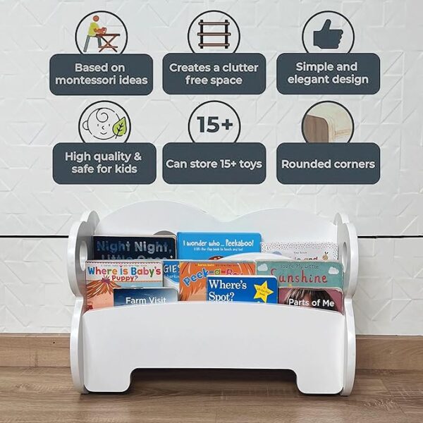 81Y7fb0tGcL._SX679_ WonderVed Montessori Bookshelf - Whimsical Cloud-Shaped Kids Bookshelf