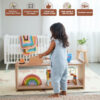 WonderVed Montessori Shelf for Kids 2 Tier