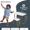 71ChjtMz5UL._SX679_ WonderVed Kids Table and Chair Set