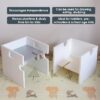 71Im+5R27jL._SX679_ WonderVed Kids Wooden Cube Chair and Table Set