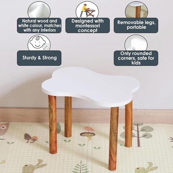 WonderVed Montessori-Inspired Kids Chair and Stool