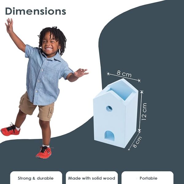 71W8ZGaoSXL._SX679_ WonderVed Wooden Stationery Holder (Blue)