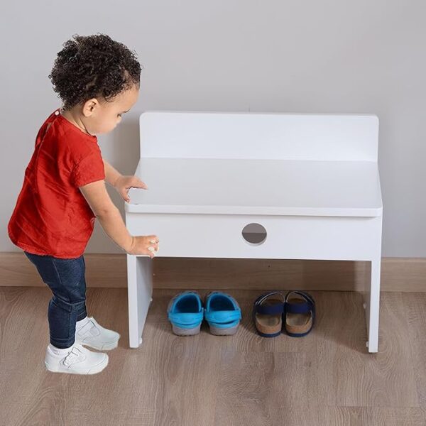 71XAsplK4jL._SX679_ WonderVed Wooden Kids Shoe Rack with Bench