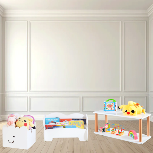 Bundle5 Cloud BookShelf + Open Low Shelf + Storage Box
