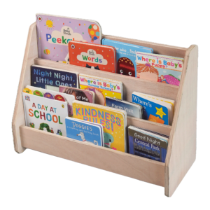 WOODEN-BOOK-SHELF WonderVed Montessori Book Shelf for Kids Room