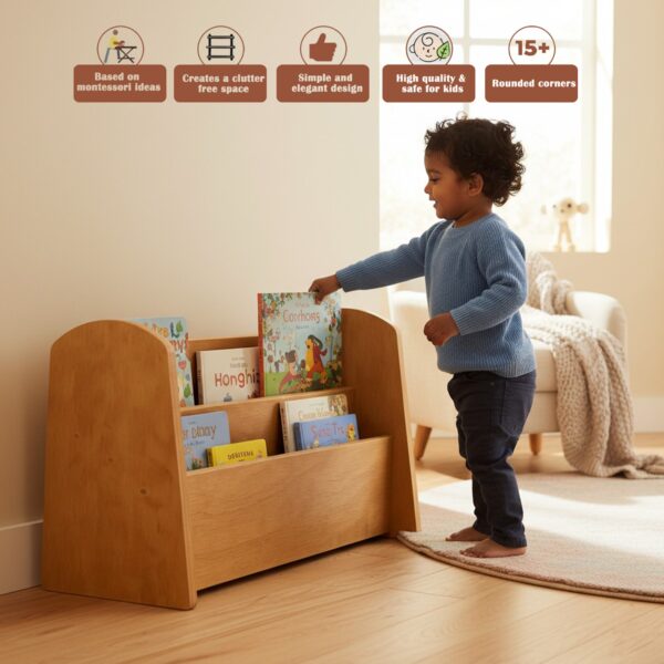 IMG-20251021-WA0015 WonderVed Montessori Book Shelf for Kids Room