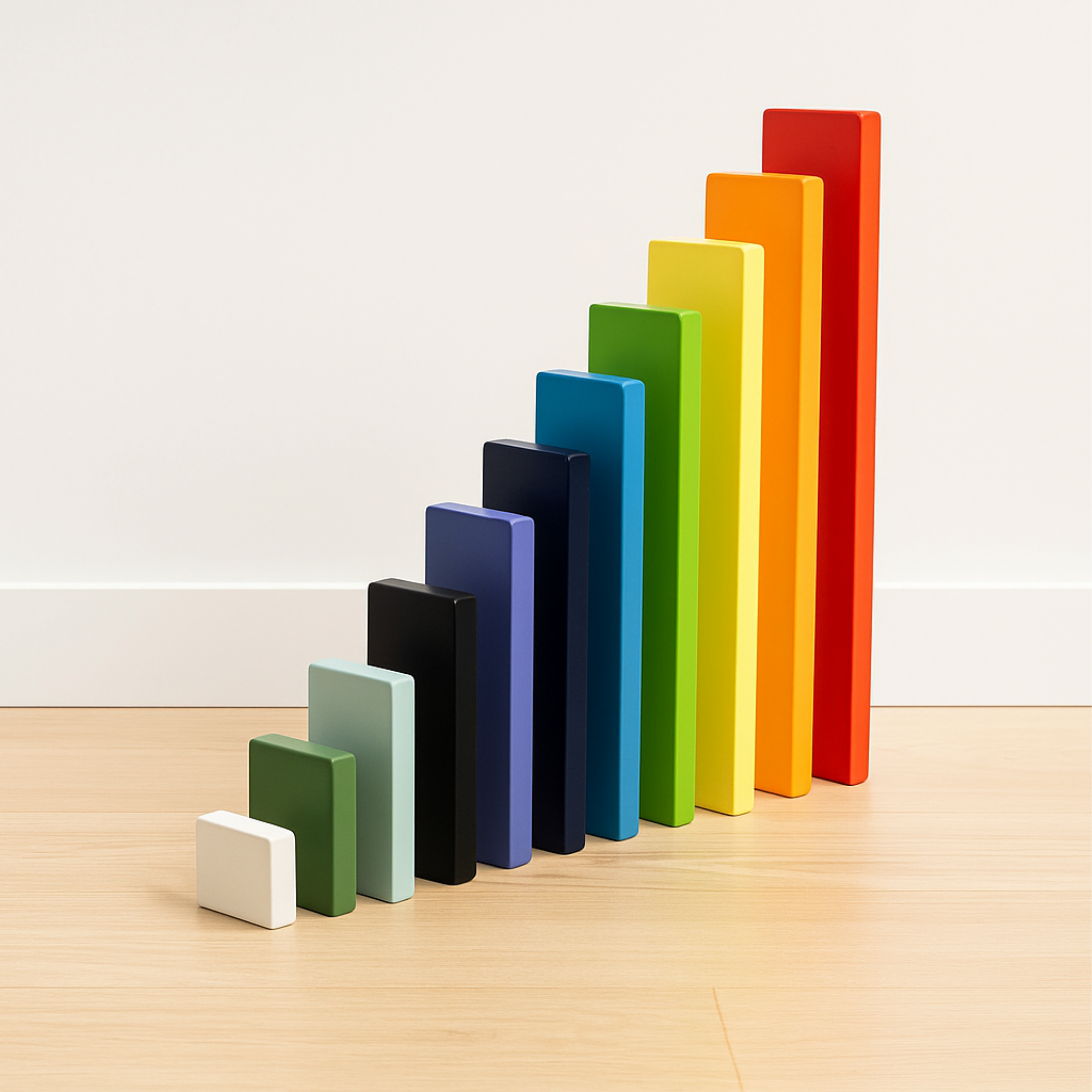 1 Wooden Rainbow Plates Stacking Toy for Kids