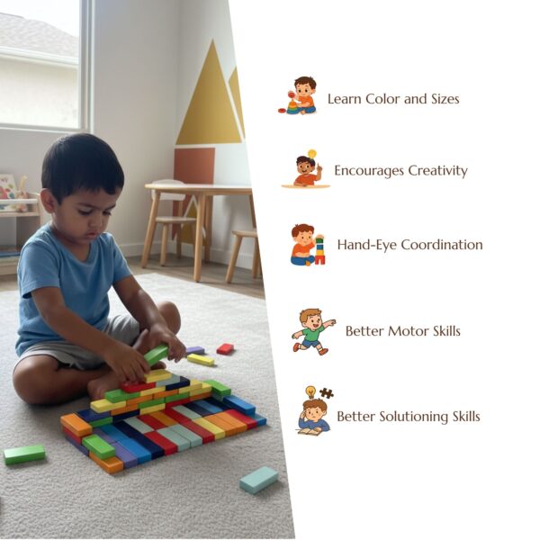 2 Wooden Domino Blocks