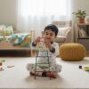 Wooden Rainbow Stacker Toy for Kids