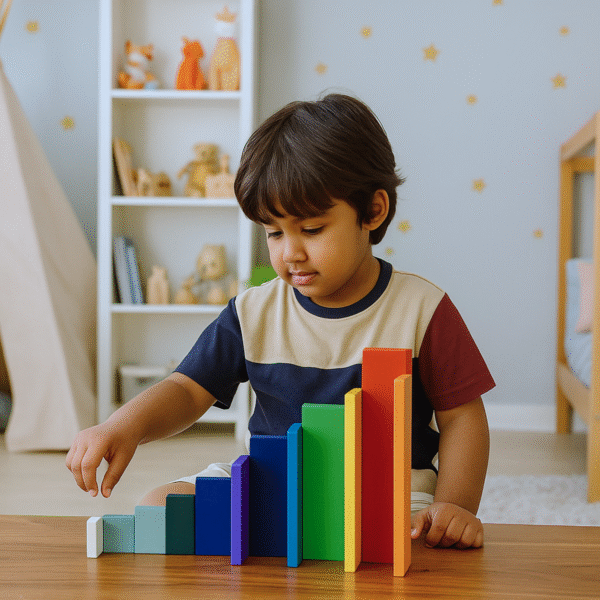 3 Wooden Rainbow Plates Stacking Toy for Kids