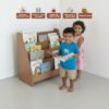 WonderVed Montessori 4-tier Book Shelf for Kids Room