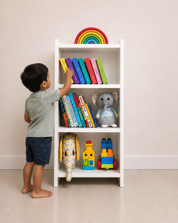 ChatGPT Image Aug 5, 2026, 03_37_02 PM 3-Tier White Multipurpose Bookshelf