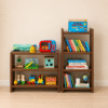 ChatGPT Image Aug 5, 2026, 04_42_35 PM WonderVed Wooden Kids Book & Toy Storage Unit Combo