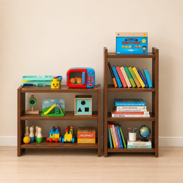 ChatGPT Image Aug 5, 2026, 04_42_35 PM WonderVed Wooden Kids Book & Toy Storage Unit Combo